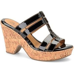 EuroSoft by Sofft Felicia Black Wedge Sandal